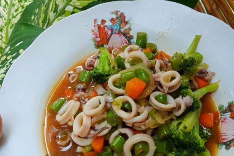 Resep Membuat Cumi Saus Tiram Campur Brokoli