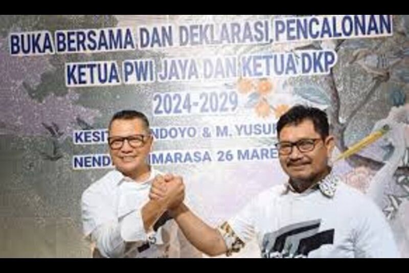Kesit B Handoyo Theo M Yusuf Terpilih Menjadi Ketua PWI Jaya & Ketua DKP PWI Jaya Periode 2024-2029