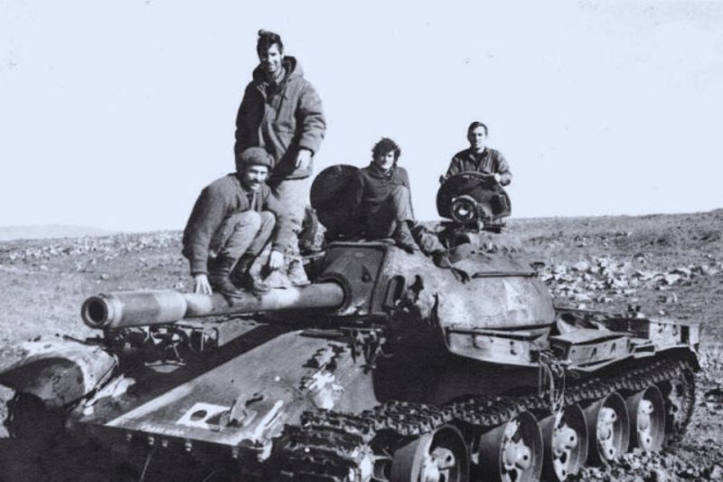 Syrian T-55 in 1973 Yom Kippur War