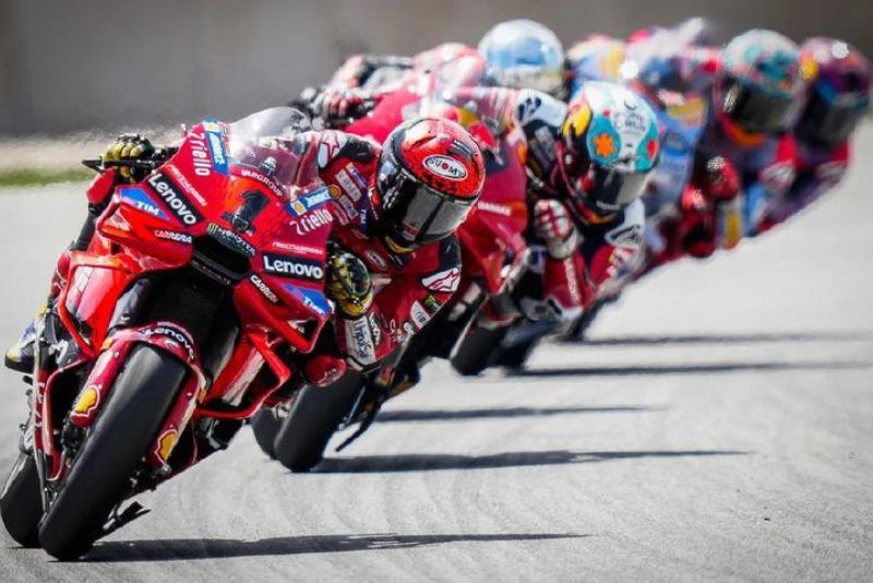 Pembalap Ducati Lenovo, Francesco Bagnaia keluar sebagai pemenang pada balapan MotoGP