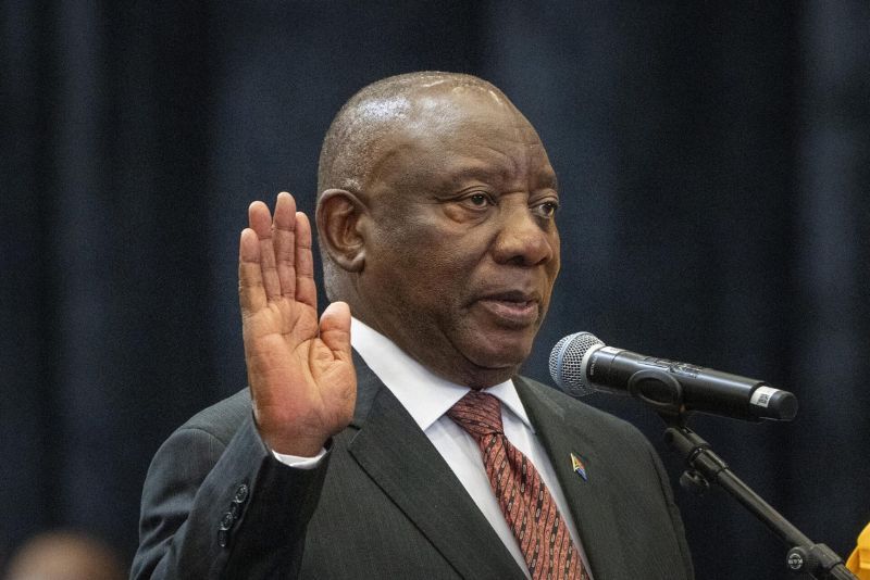 Cyril Ramaphosa Melantik Diri Sebagai Presiden Afrika Selatan untuk Ketiga Kalinya