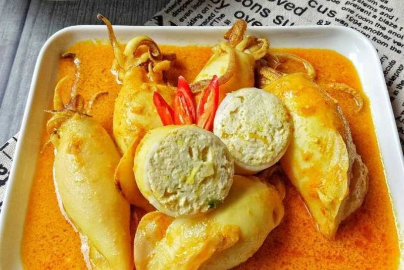 Resep Gulai Cumi Isi Telur Enak