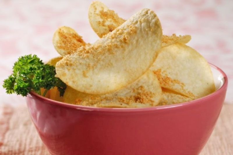 Resep Garlic and Cheese Potato Chips Enak dan Renyah