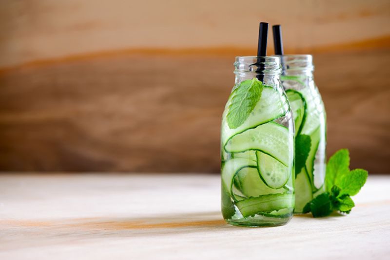 Infus Water dengan Buahbuahan Segar