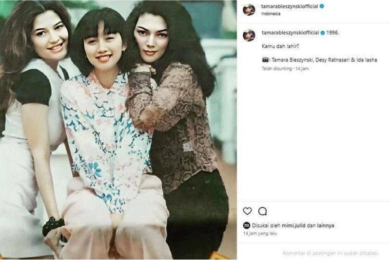 Foto jadul Desy Ratnasari jadi sorotan