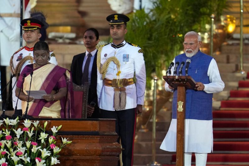 Narendra Modi Resmi Dilantik Jadi PM India untuk Periode Ketiga