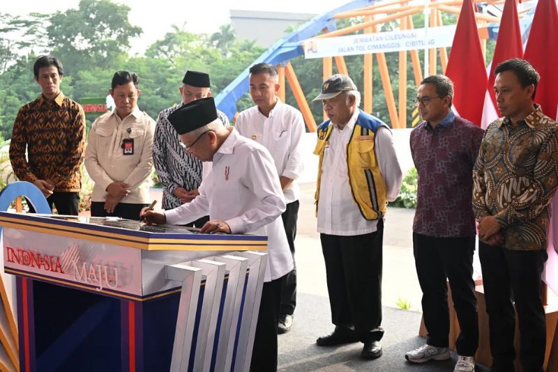 Ma'ruf Resmikan Tol Cimanggis-Cibitung 26,18 KM Senilai Rp10,6 T