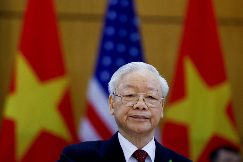 Pemimpin Vietnam Nguyen Phu Trong Tutup Usia