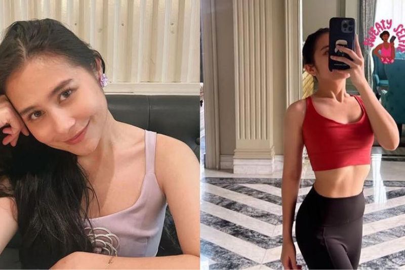 Prilly Latuconsina memperlihatkan hasil program diet yang dijalaninya.