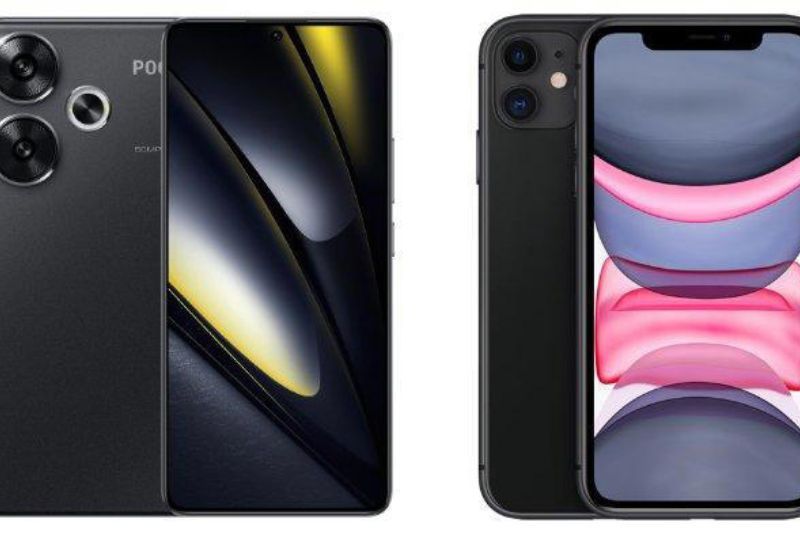 Xiaomi POCO F6 dan iPhone 11