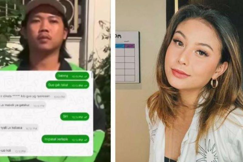 Driver ojek online ancam Awkarin viral di medsos