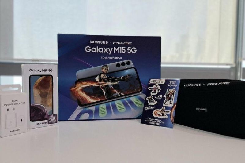 Paket gaming Free Fire untuk ponsel Samsung Galaxy M15 5G