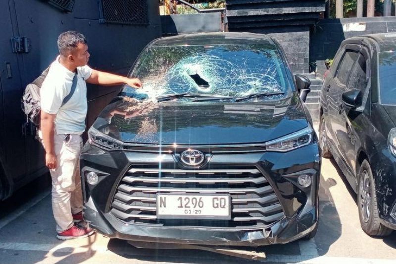 Toyota Avanza diamankan di Mapolresta Malang Kota