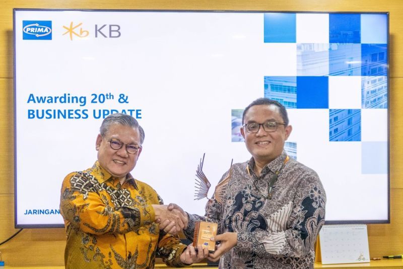 20 Tahun Berkolaborasi, KB Bank Raih Penghargaan dari Jaringan PRIMA