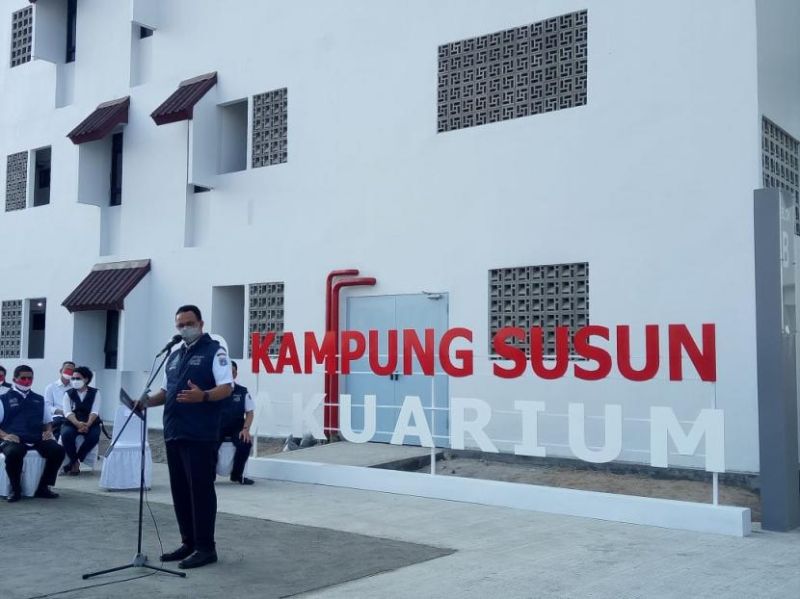 Anies Baswedan Puji Jasa Ratusan Pekerja Dibalik Pembangunan Kampung Akuarium