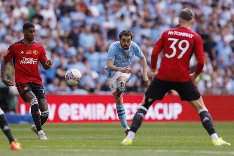 Manchester City vs Manchester United di Community Shield 2024