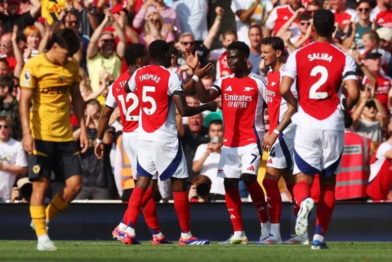 Arsenal menang 2-0 atas Wolverhampton Wanderers di pekan pertama Liga Inggris 2024-2025