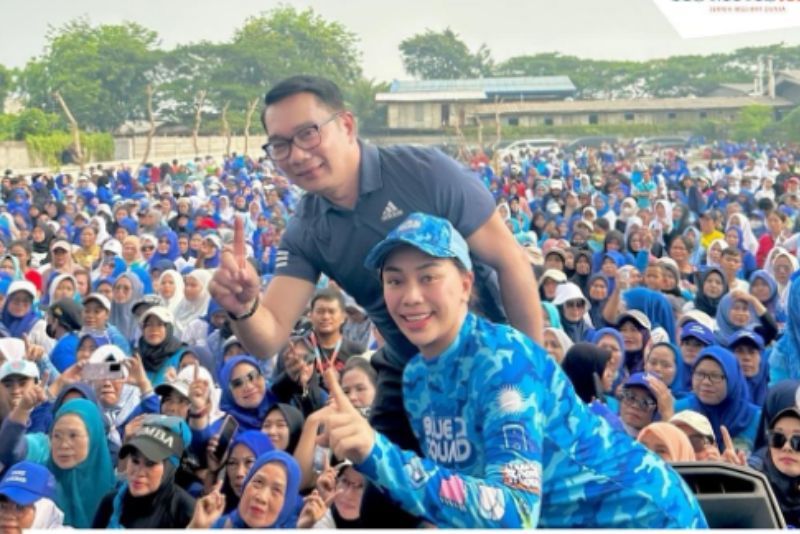 Zumba Bareng Ridwan Kamil, Zita Anjani Jakrta Maju Warganya Harus Sehat