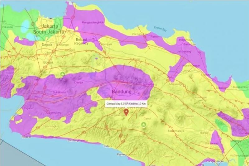 Kabupaten Bandung Diguncang 20 Kali Gempa Bumi Susulan