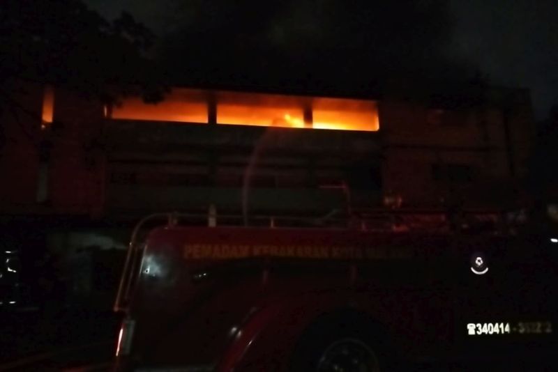 Pasar Comboran Malang Terbakar