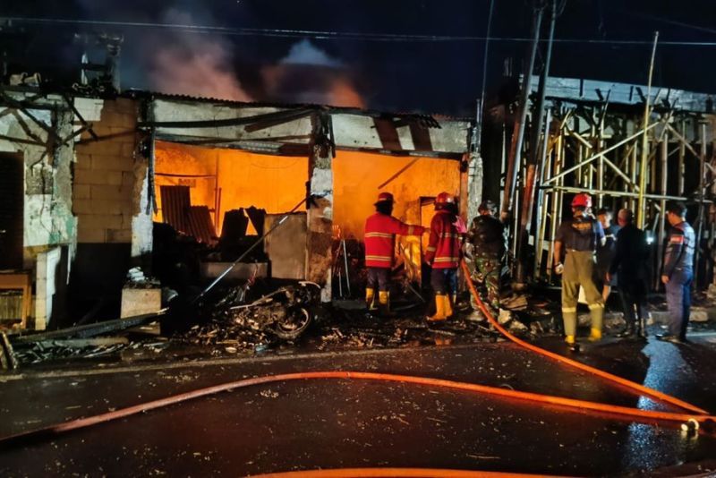 Kebakaran Ruko di Pelabuhanratu