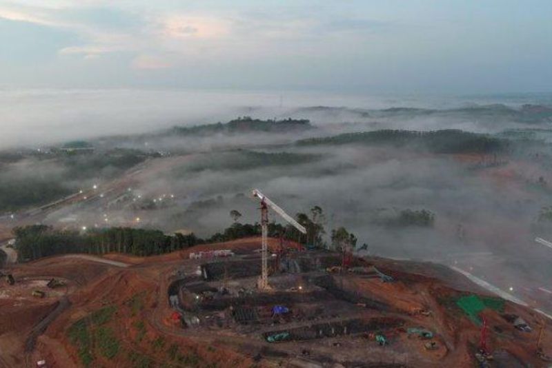 Kabut Menyelimuti Pagi dan Malam, IKN Seperti Kota Tersembunyi