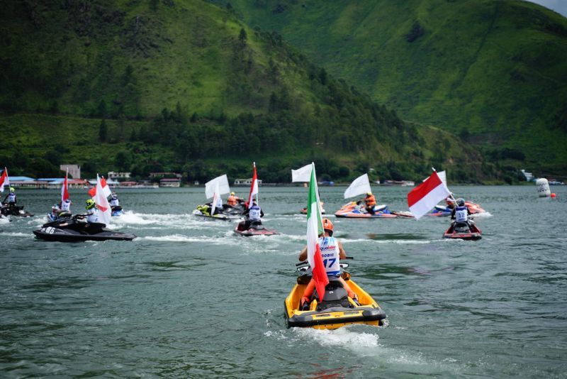 Hari Pertama Aquabike, Pembalap Portugal Lino Araujo Jadi Juara