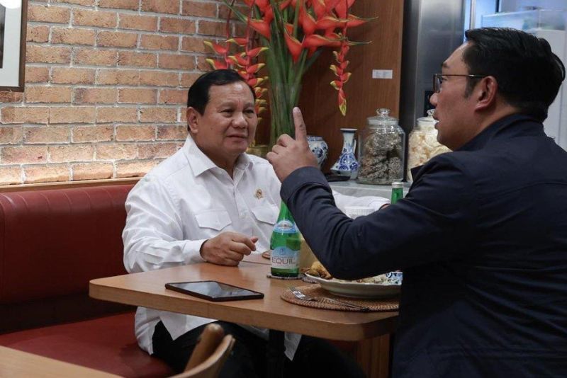 Prabowo Undang Ridwan Kamil Makan Malam, Ini yang Dibahas