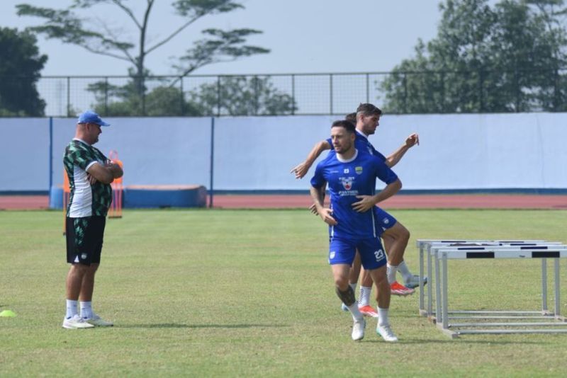 Persib Bandung kembali menggelar latihan usai lima hari libur