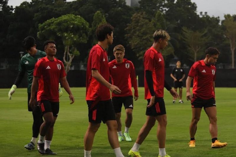 Timnas Jepang gelar latihan perdana di Indonesia