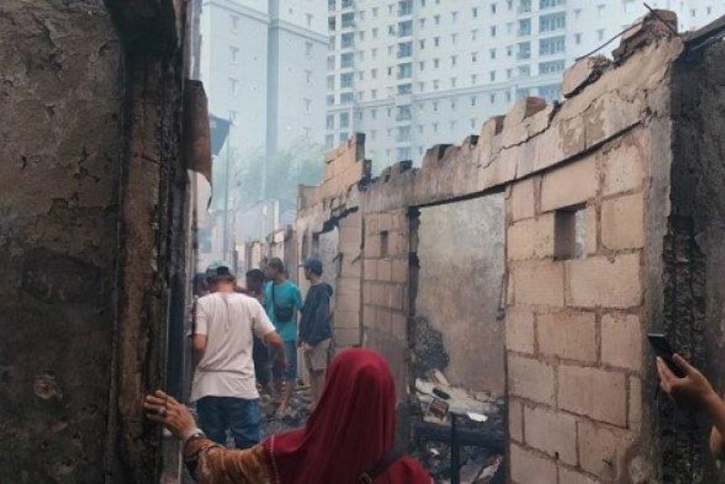 Tak Ada Korban Jiwa dalam Kebakaran 200 Rumah di Kemayoran