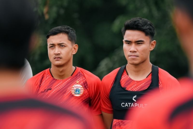 Sesi latihan Persija Jakarta