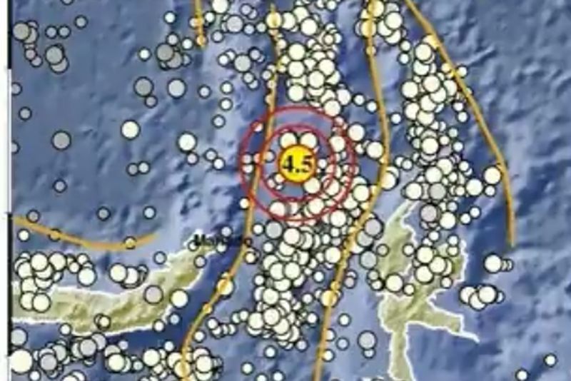 Gempa M4 Guncang Ondong Kepulauan Sitaro Sulut