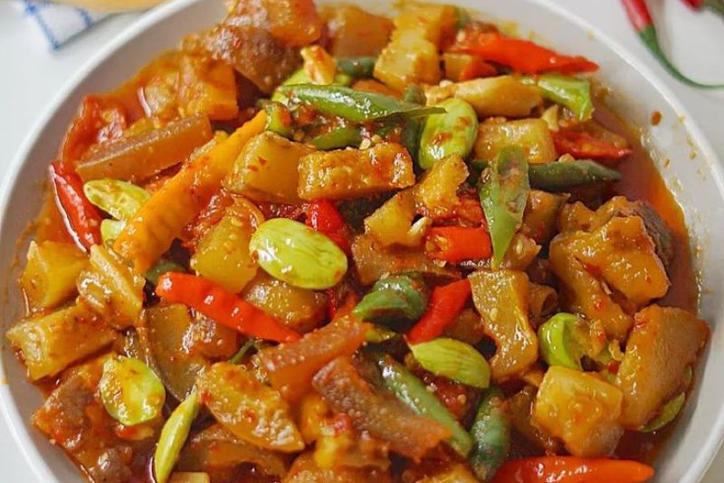 Resep Oseng Kikil Pedas