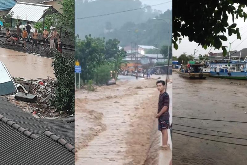 Banjir Bandang Terjang Bandar Lampung, 1 Orang Dilaporkan Hilang, Sejumlah Kendaraan Hanyut