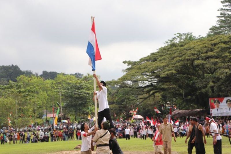 Peringatan Merah Putih Sangasanga ke-78 di Kutai Kartanegara