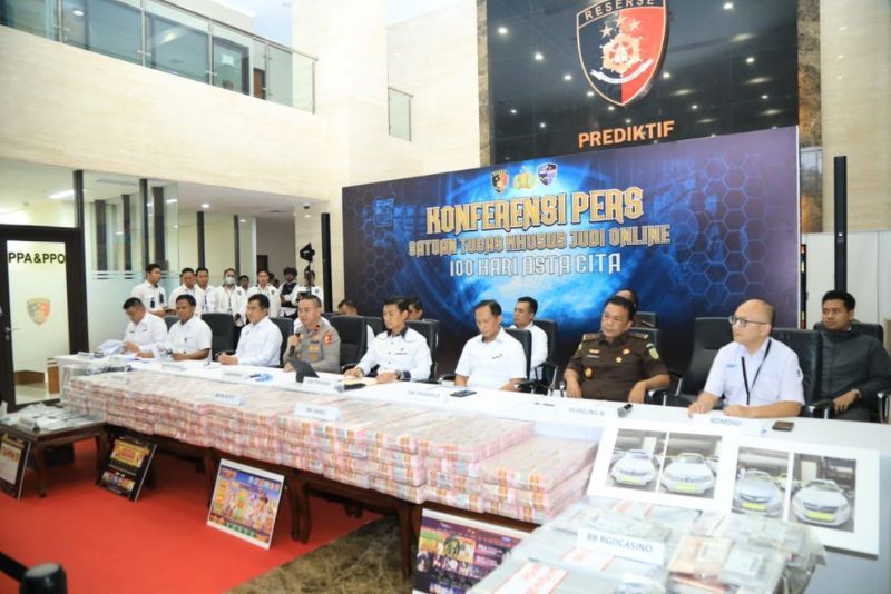 Bongkar 3 Sindikat Judi Online Internasional, Polri Sita Aset Rp61 M