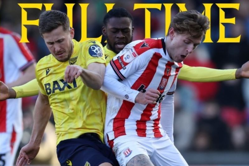 Ole Romeny saat debut bersama Oxford United di laga vs Stoke City