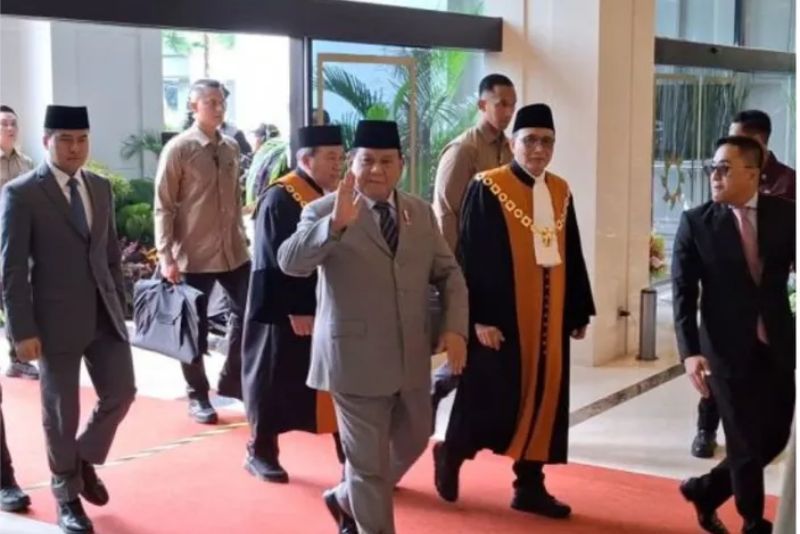 Prabowo Hadiri Sidang Istimewa Laporan Tahunan MA