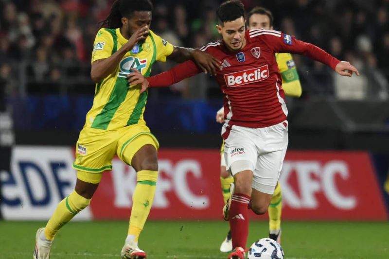 Pertandingan Nantes vs Brest di Ligue 1 Prancis