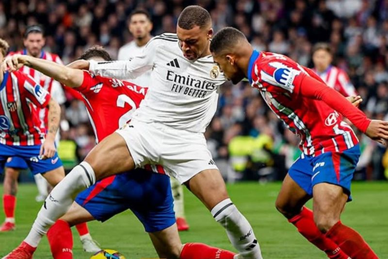 Duel Real Madrid vs Atletico Madrid di Santiago Bernabeu