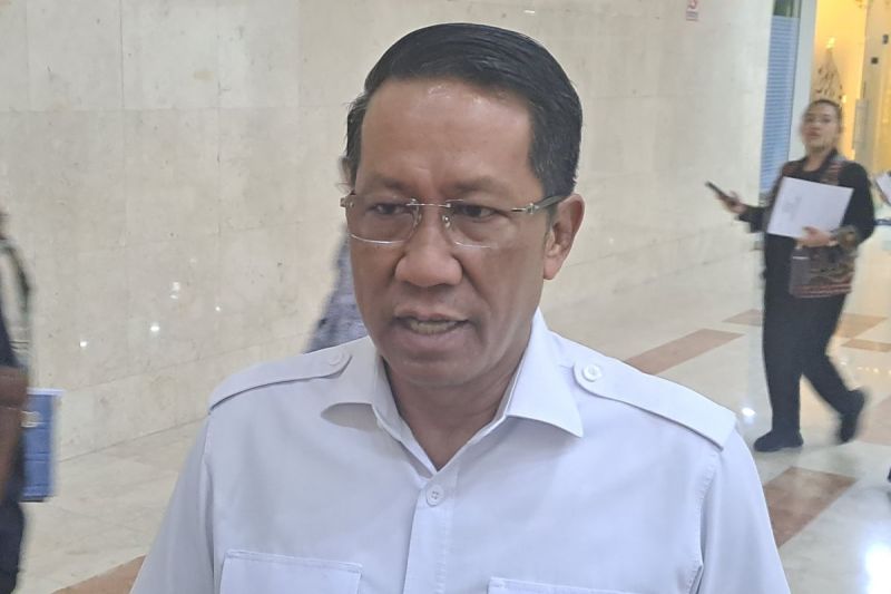 Menteri Hukum Supratman Andi Agtas saat ditemui di Gedung DPR, Senayan, Jakarta, Rabu (19/3/2025).