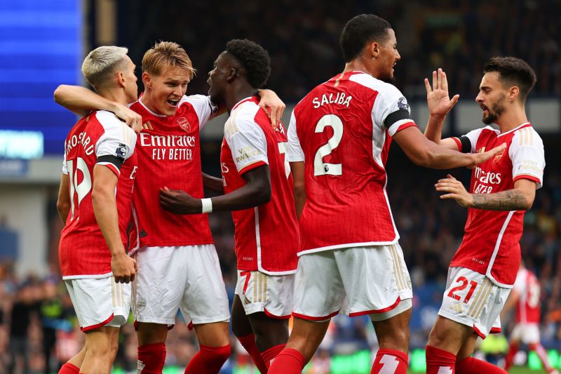 Selebrasi Para Pemain Arsenal