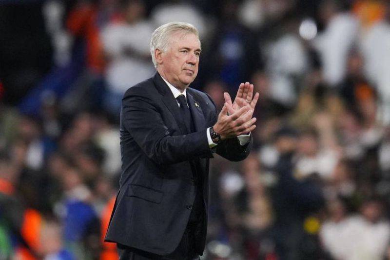 Pelatih Real Madrid Carlo Ancelotti. (c) AP Photo/Manu Fernandez