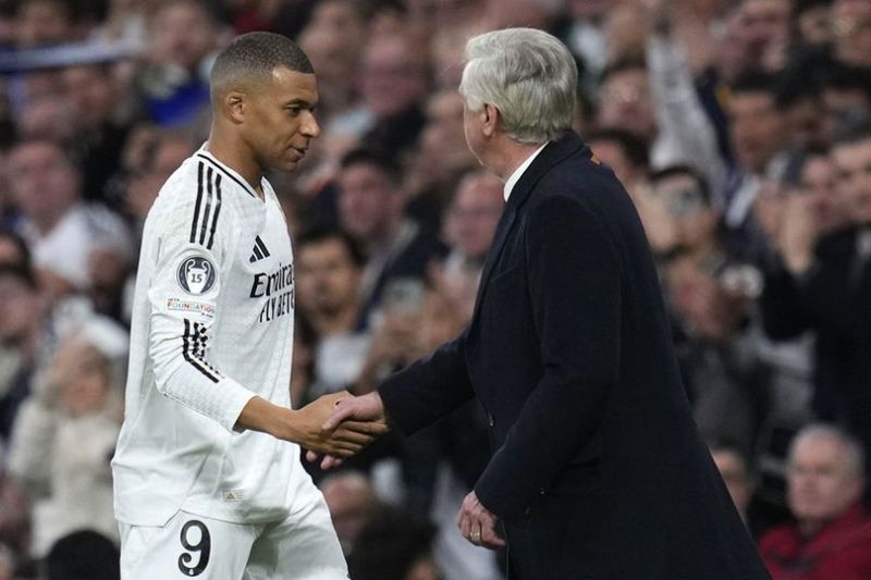 Kylian Mbappe dan Carlo Ancelotti