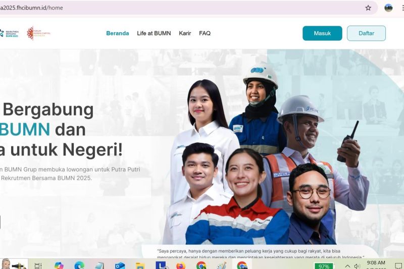 Ilustrasi Rekrutmen Bersama BUMN 2025. Beberapa posisi lowongan kerja yang tersedia bagi lulusan SMA/SMK dalam RBB BUMN 2025:(Situs Rekrutmen Bersama BUMN 2025)