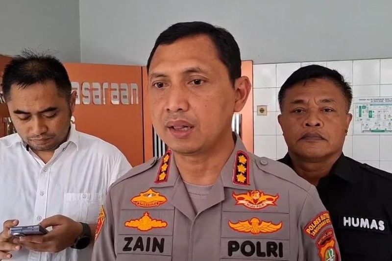 Kapolres Metro Tangerang Kota, Zain Dwi Nugroho saat ditemui di RSUD Kabupaten Tangerang, Jalan Jendral Ahmad Yani, Sukaasih, Kecamatan Tangerang, Kota Tangerang.(Intan Afrida Rafni )