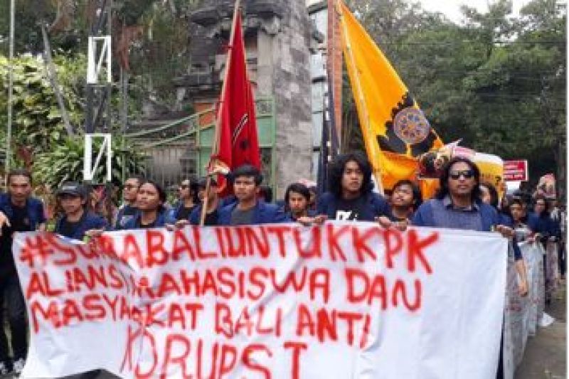 Potret Aksi Tolak RUU KPK