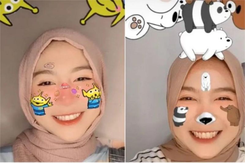 filter wajah media sosial