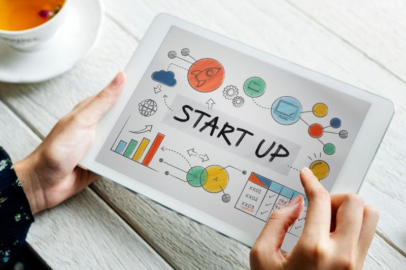 Ilustrasi startup, perusahan rintisan.(FREEPIK/RAWPIXEL.COM)